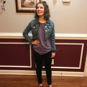 Half jean jacket